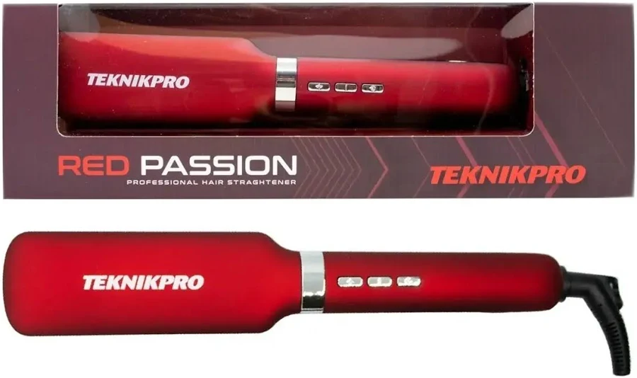 Imagen 2 de Planchita Pelo Red Passion Teknikpro Rojo