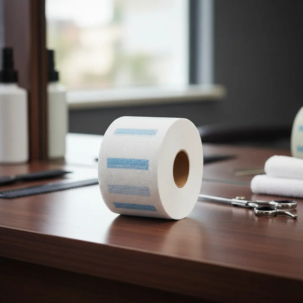 Imagen 2 de ROLLO X5 de cuellos para barbería BLANCOS