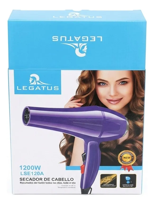 Imagen 2 de Secador De Pelo Legatus 1200w Profesional Iones